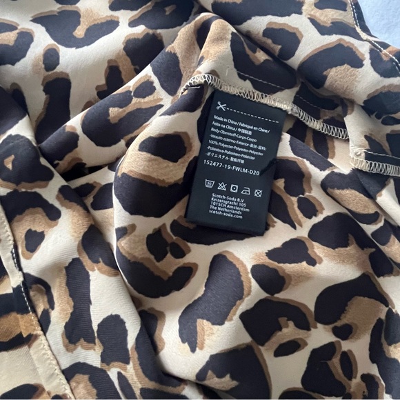 Scotch & Soda Leopard Print Blouse XS - Picture 9 of 11